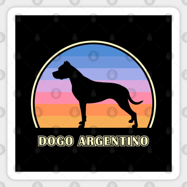 Dogo Argentino Vintage Sunset Dog Sticker by millersye